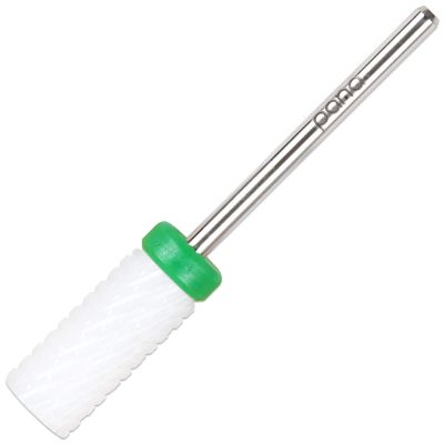 Pana Professional USA Ceramic White Small Barrel Bit Nail Drill (Grit: Coarse) 3/32" Shank Size