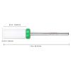 Pana Professional USA Ceramic White Small Barrel Bit Nail Drill (Grit: Coarse) 3/32" Shank Size view 2