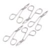 AAProTools 5 Pcs Eyebrow Tweezer Stainless Steel Scissors Shaped Slant Tip Tweezer Clip A+ Quality view 1