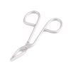 AAProTools 5 Pcs Eyebrow Tweezer Stainless Steel Scissors Shaped Slant Tip Tweezer Clip A+ Quality view 3
