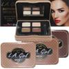 L.A. Girl Inspiring Brow Kit, Dark and Defined (Dark), Brow Wax 0.035 oz., Brow Powder 0.15 oz., Includes Tweezers and Dual Ended Brush with Spoolie view 4