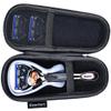 Enerfort Hard EVA Razor Travel Case Compatible with Gillette Men's Razor - Mesh Pocket for 2 Razor Blades + Lightweight Carrying Handle + Durable Zipper (Only Case) (Black) view 1