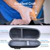 Enerfort Hard EVA Razor Travel Case Compatible with Gillette Men's Razor - Mesh Pocket for 2 Razor Blades + Lightweight Carrying Handle + Durable Zipper (Only Case) (Black) view 3