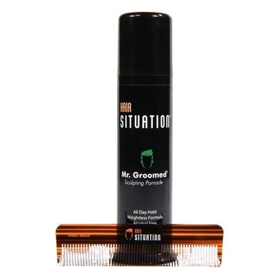 Hair Situation Mr. Groomed Sculpting Pomade and Pocket Size Comb