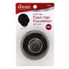 ANNIE 3 1/2" DIAMETER FOAM HAIR FOUNDATION BLACK #3285 DONUT/BUN view 1