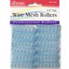 Annie Wire Mesh Rollers #1021, 12 Count Blue X-Small 1/2 Inch (2 Pack) view 1