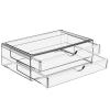 Sorbus Acrylic Drawers, Clear Makeup Organizer for Vanity (2 Wide Drawers) view 1