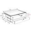 Sorbus Acrylic Drawers, Clear Makeup Organizer for Vanity (2 Wide Drawers) view 3