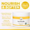 BeeFriendly Organic Face and Eye Cream, USDA Certified Organic Facial Moisturizer, All In One Natural Face, Eye, Neck, Decollete Cream Reduces Wrinkles & Lines, 2 oz view 4