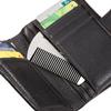 AhfuLife Metal Hair&Beard Comb - EDC Credit Card Size Comb Perfect for Wallet and Pocket - Anti-Static Dual Action Beard Combs - Presented in Gift Box (Stainless Steel Combs) view 2