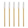 300 Pcs Disposable Mascara Wands Brushes Eyelash Extensions Eye Lash Wand Makeup Applicators Tool, Gold/White view 2