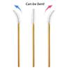 300 Pcs Disposable Mascara Wands Brushes Eyelash Extensions Eye Lash Wand Makeup Applicators Tool, Gold/White view 3