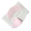 100 Pairs Set Under Eye Pads Disposable Eye Gel Patches for Eyelash Extensions Tool Kit, Pink Film view 1