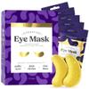DERMORA Golden Glow Under Eye Patches | Rejuvenating Treatment | Dark Circles, Puffy Eyes, Refreshing, Revitalizing, Travel, Wrinkles |15 Pairs Eye Gels view 1