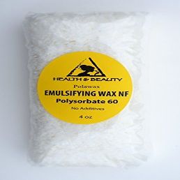 H&B Oils Center Co. Emulsifying Wax NF Polysorbate 60 Natural Polawax Non-GMO Premium Quality 100% Pure 4 oz
