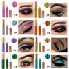10 Colors Liquid Glitter Eyeliner Metallic Shimmer Glitter Eyeshadow Pigment Eyebrown Shimmer Waterproof Face Lips Art for Party Festival Makeup view 2