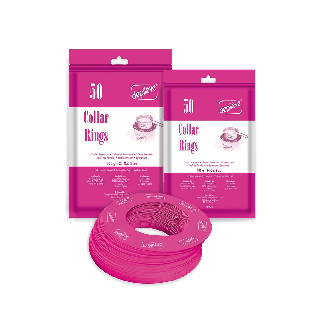 Depileve Wax Warmer Collars - Wax Pot Collars - 14 oz. - Pack of 50