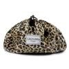 Lay-n-Go Cosmo Layflat Drawstring Cosmetic & Makeup Bag Organizer w/Zipper Pocket, Brush Loops & More, Cinch to Close, Lay Flat to Use, Durable, Machine Wash, Travel Toiletry Bag (22", Leopard) view 2
