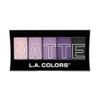 L.A. COLORS 5 Color Matte Eyeshadow Palette, Purple Cashmere CEM473 view 2