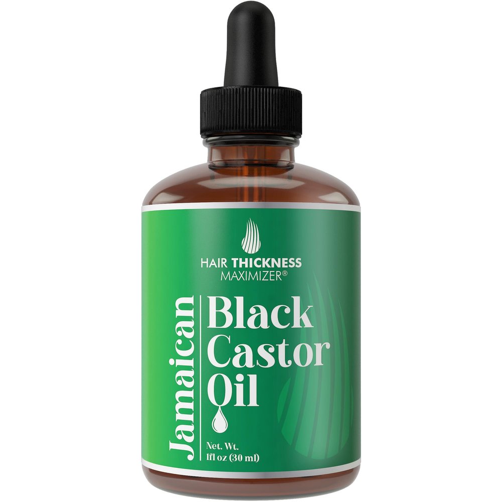 Jamaican Black Castor Oil for Hair Growth. Strengthens & Hydrates Thinning, Dry Hair for a Healthier-Looking Scalp. For Women & Men Vegan & Unscented 1oz Serum