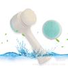 2 in 1 Face Brush - Double Sided Facial Cleansing Brush with Silicone Cleansing Side and Soft Bristles for Washing, Exfoliating and Massaging Your Skin (White and Blue) view 4