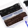 200 Pieces 2 Sizes U Shaped Hair Pins Women Hair Bobby Pins with Clear Storage Box, Black and Brown view 4