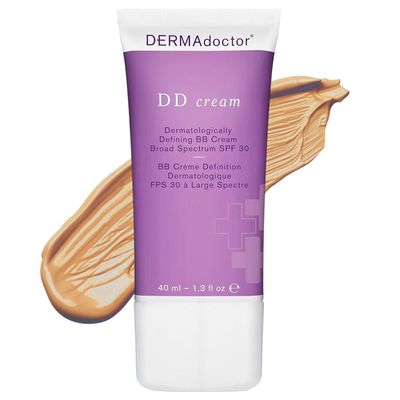 DERMAdoctor Tinted Moisturizer with SPF 30, Mineral DD Cream, Universal Tint Primer, Hydrating Face Moisturizer with SPF, Lightweight Sheer Coverage Broad-Spectrum Zinc Oxide Sunscreen, All Skin Types