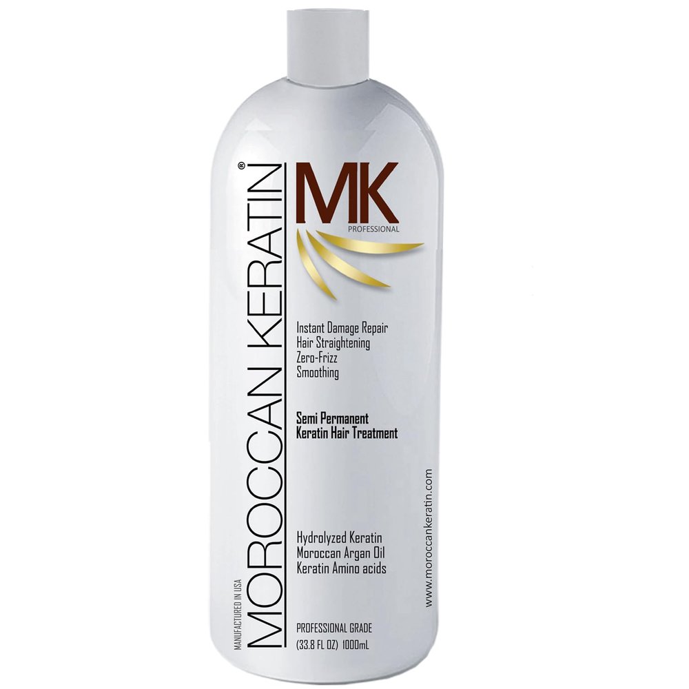 MOROCCAN KERATIN 1000ml Brazilian Keratin Blowout Hair Treatment Complex GOLD SERIES With Argan Oil Proven and fast Formula Professional Results Keratina Fuerte