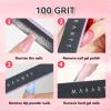Makartt Nail File - 100/180 Grit Emery Boards for Nails, Professional Nail Files, 10pcs Double Sides Black Coarse Fingernail Filer for Acrylic and Extension Gel Removal Manicure Kit Salon Home Use view 2