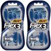 Bic Flex 3 men's shaver, 4 count (2 packs) view 1