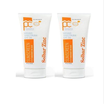 Solbar Zinc Sun Protection Cream SPF 38 4 oz (Pack of 2)