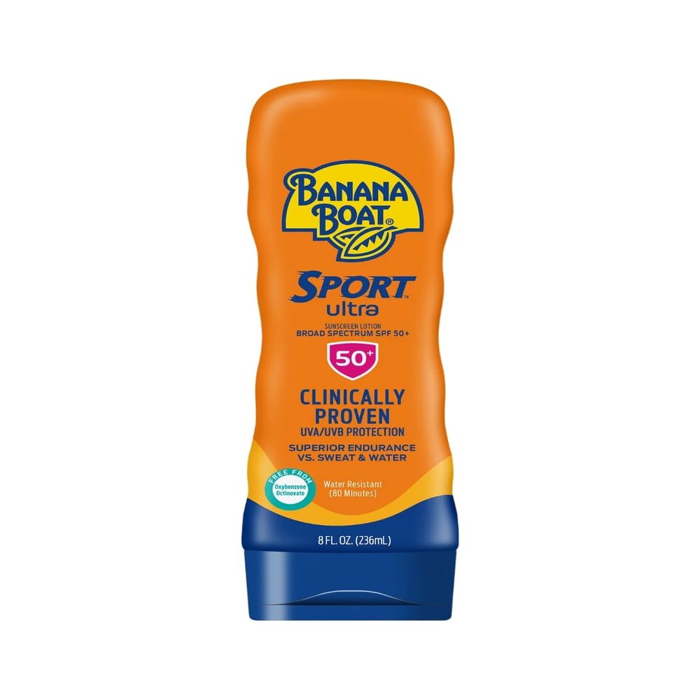 Banana Boat Sunscreen Sport Performance Broad Spectrum Sun Care Sunscreen Lotion - SPF 50, 8 Fl Oz (Pack of 1)