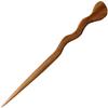 JWL (1) Teak Spiral 6" Hair Stick Pick Pic Pin Fork - Hawaiian Style view 1