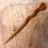 JWL (1) Teak Spiral 6" Hair Stick Pick Pic Pin Fork - Hawaiian Style view 4