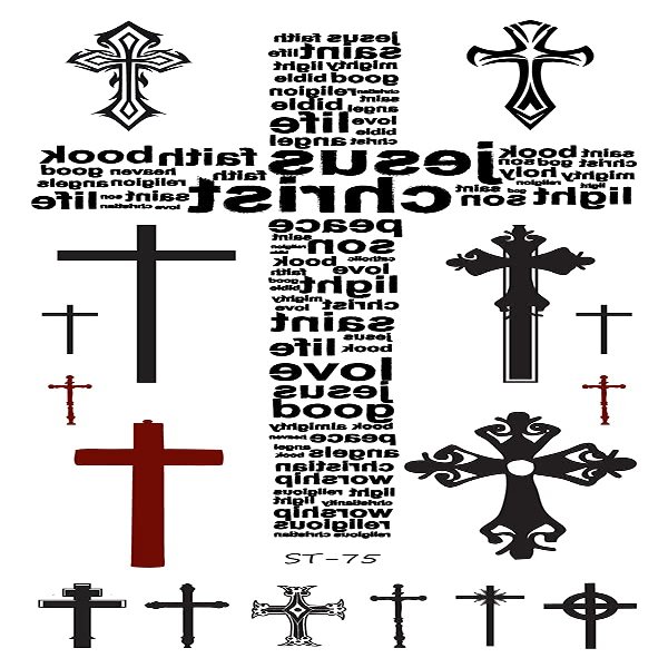 Supperb Temporary Tattoos - Cross Tattoos