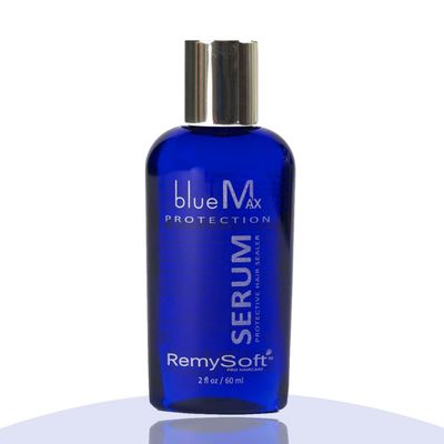 RemySoft blueMax Protective Silicone Serum - Safe for Hair Extensions, Weaves and Wigs - Salon Formula Serum 2oz