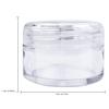 Beauticom 24 Pieces 20G/20ML Round Clear Jars with Screw Cap Lid for Powdered Eyeshadow, Mineralized Makeup, Cosmetic Samples - BPA Free view 2