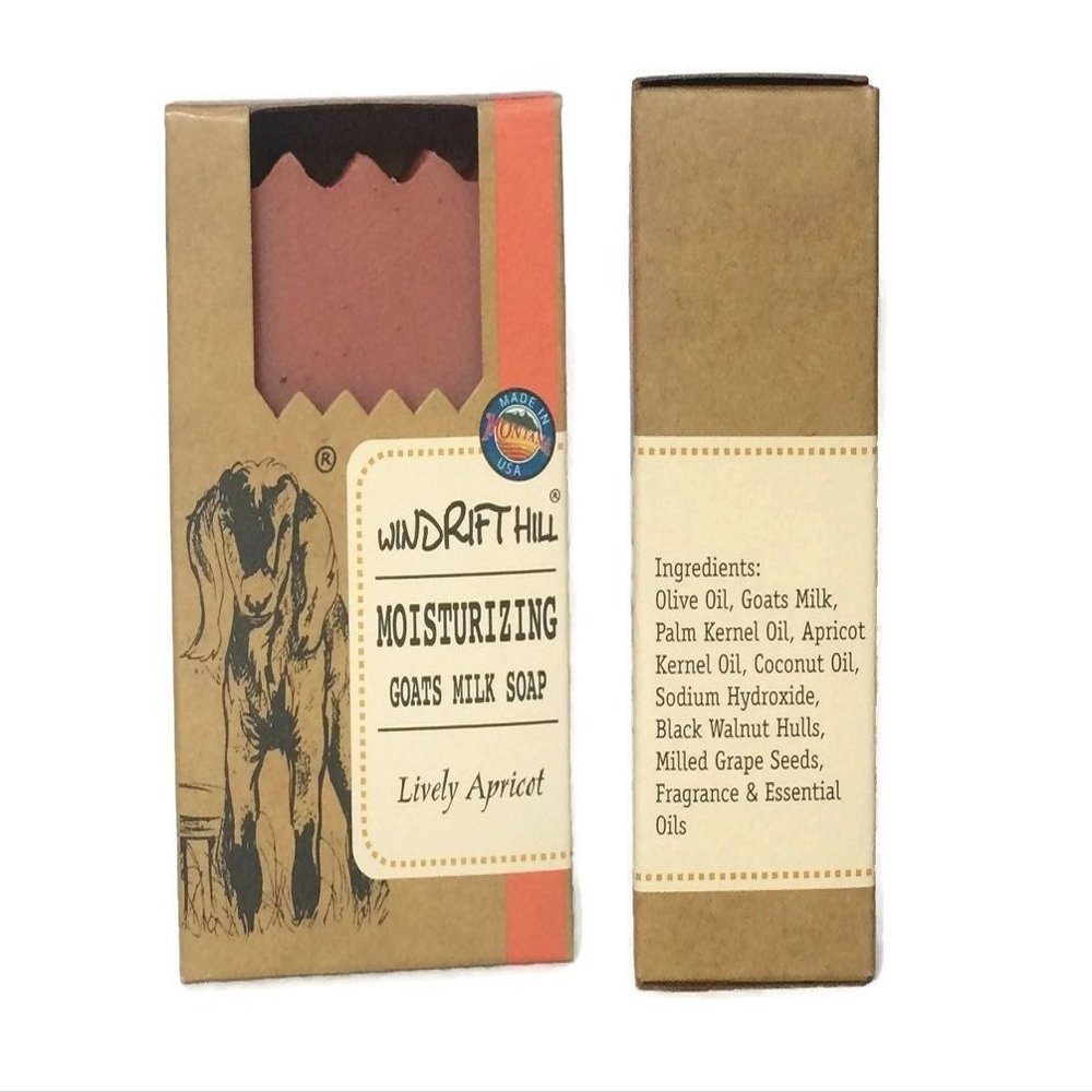 Windrift Hill Lively Aprocot Moisturizing Goats Milk Soap