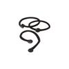 Snap Hair Ties for Thick, Natural, Curly Hair | No Slip, No Tension Pro Hair Tie | Strong Ponytail Holder (3 Pack, Black) view 4