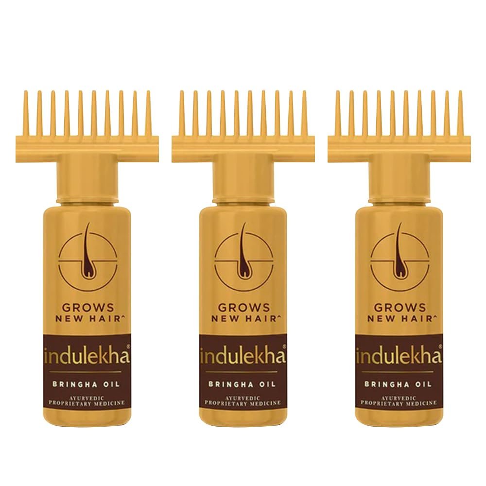 Indulekha Bringha Complete Hair Care Oil 100ml (Pack of 3)
