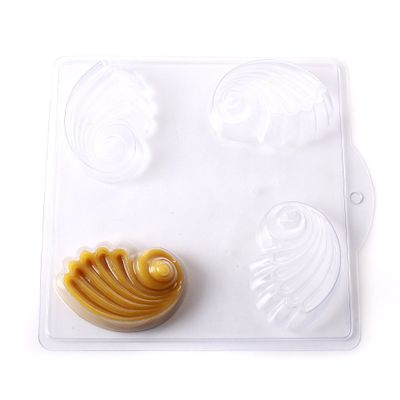 4 Cavity Sea Shell Soap/Bath Bomb Mold G15