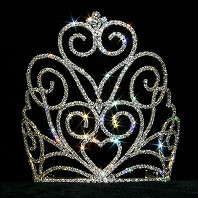 #12558 Victorian Heart Crown Tiara - Medium