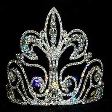#12737 Large Fleur Di Lis Tiara
