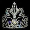 #12737 Large Fleur Di Lis Tiara view 1