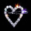 #13605 Rhinestone Heart Barrettes view 1