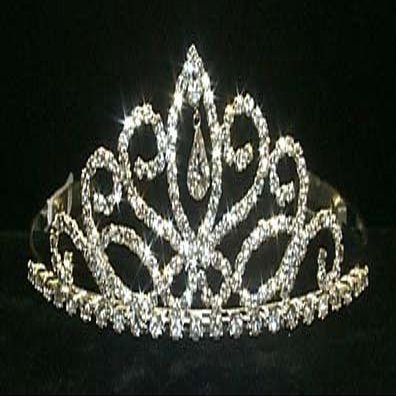 #12044 Fancy Navette Pear Drop Tiara