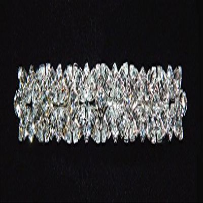 #12234 - Multiple Crystal Clover Barrette
