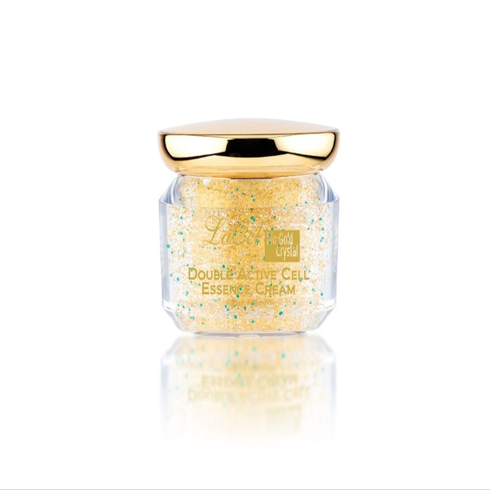 Bio-Gold Crystal Double Active Cell Essence (60 ml); Cell boosting essence with 24K Gold; Protects Skin from UV Rays; Hydrates and Moisturizes Skin; Aging, Fine Lines, Wrinkle Reducer. Skincare Gift.