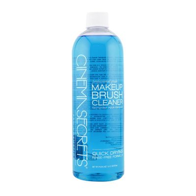 Cinema Secrets Original Blue Vanilla Makeup Brush Cleaner Solution - Professional Cleanser for Makeup Brushes - Quick-Drying, Rinse-Free Formula - Removes Stubborn Waterproof Make Up (16 fl oz)