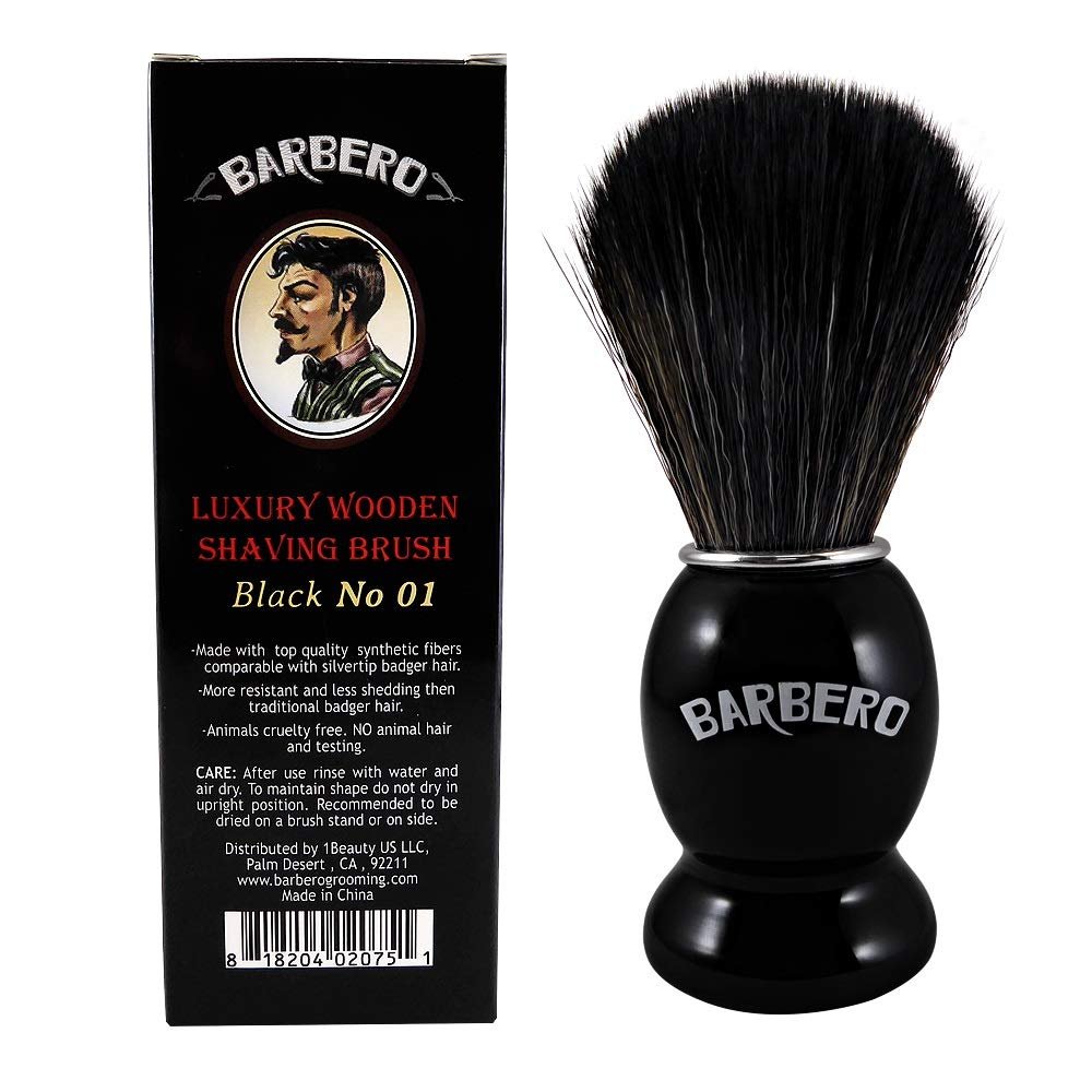 Barbero Luxury Wooden Shaving Brush No 01 Black